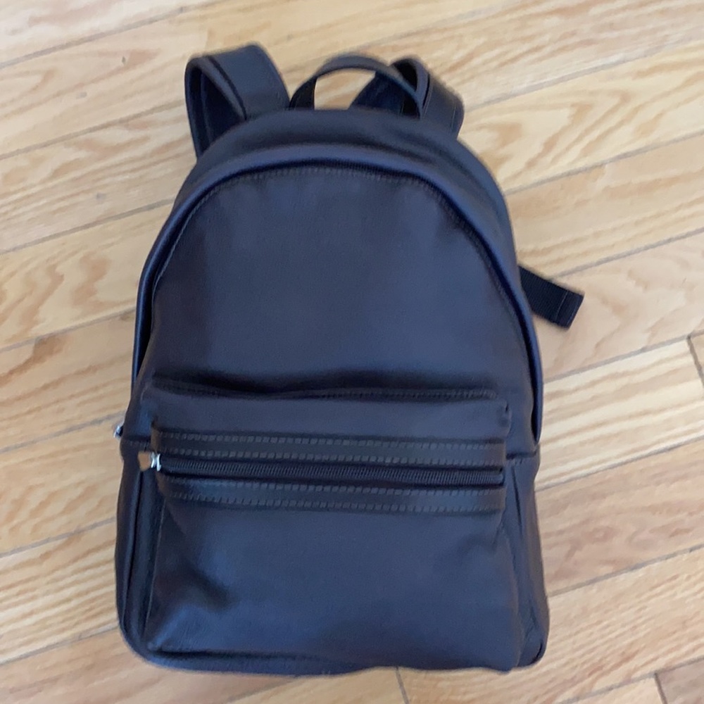 DARK BRWn CALF LEATHER BACKPACK (NEW) BARNEYS NY